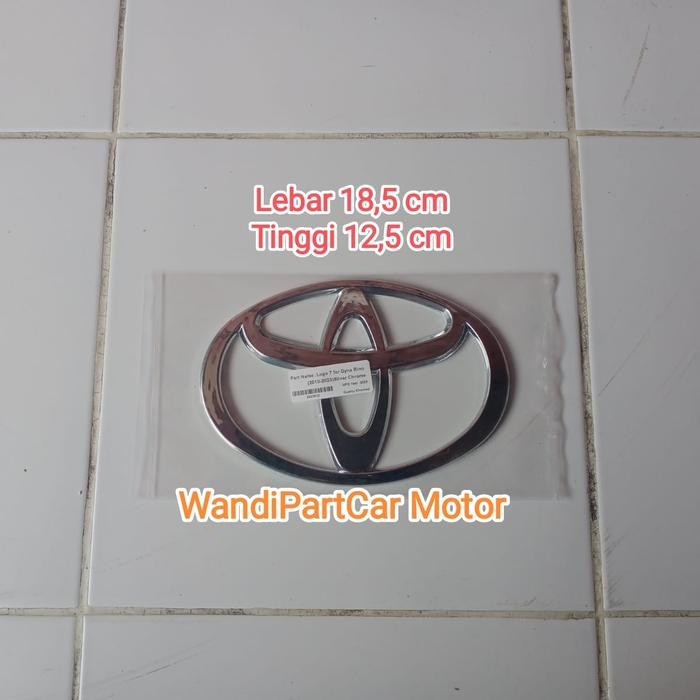LOGO EMBLEM TOYOTA UNTUK GRILL DYNA RINO