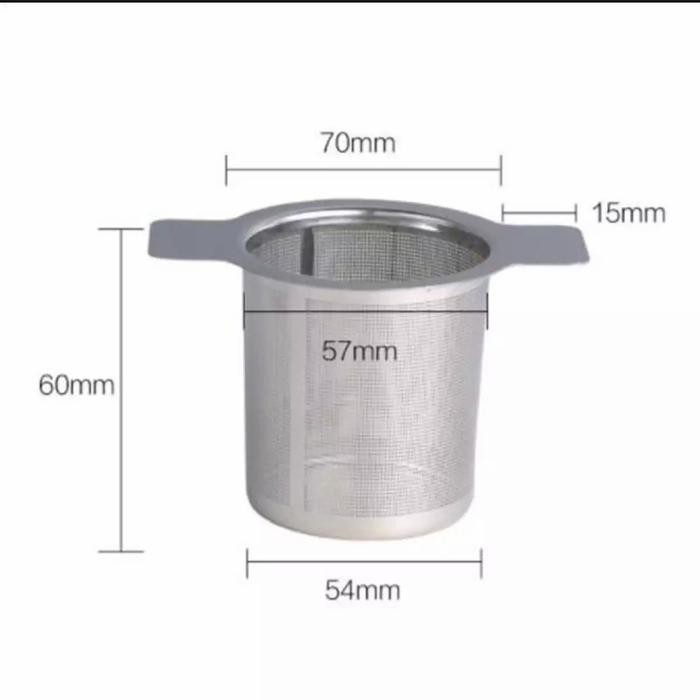

Gelas Saringan Teh Kopi Bubuk Stainless Steel