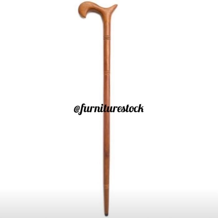 TONGKAT JALAN KAYU JATI UKIR JEPARA