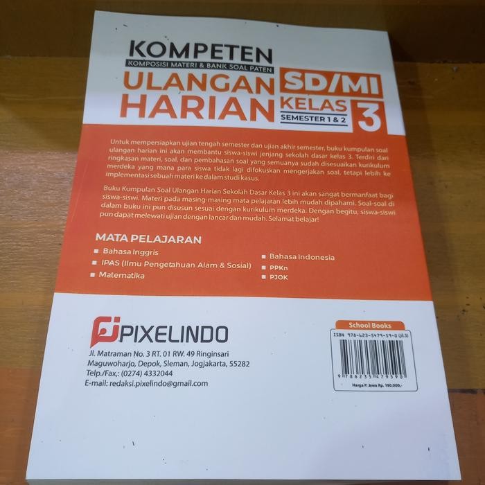

Ready- Buku Kompeten Ulangan Harian Kurikulum Merdeka Sd Kelas 3