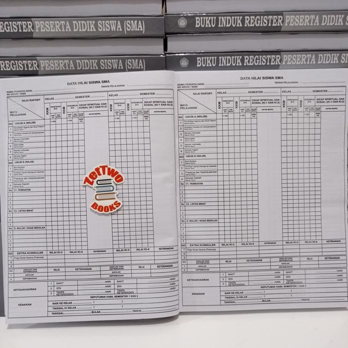 

Ready- Buku Induk Register Peserta Didik Siswa Sma K13