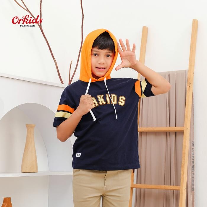 ORKIDS Baju Kaos Anak Spot / Navy