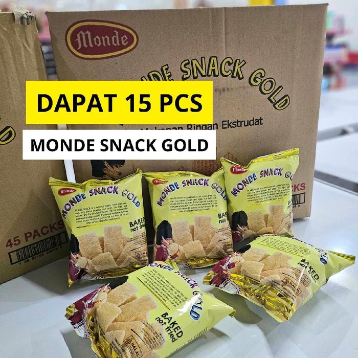 

MONDE SNACK GOLD 15 PCS MURAH New
