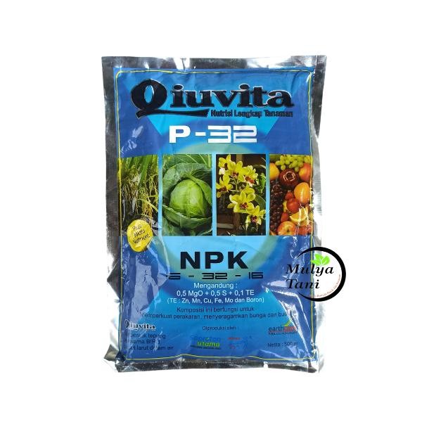 Qiuvita Biru P-32 Pupuk Nutrisi Tanaman - 500 Gram Kebun
