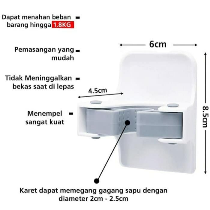 3M Command Hook Gantungan Serbaguna Broom Griper 17007