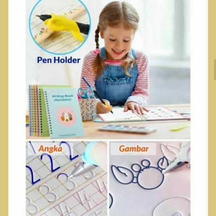 

Terlaris- Magic Practice Copybook Set Isi 4 Buku English Version