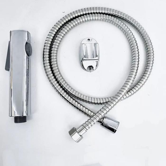 Jet shower closet set kotak chrome / paket jet shower set minimalis