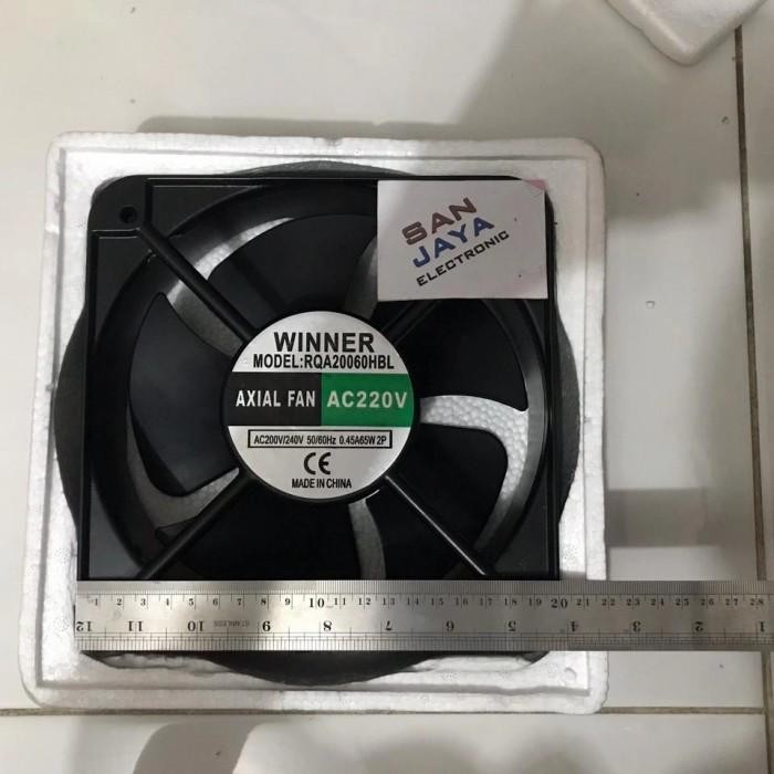 [Expert] WINNER Cooling Fan Kotak 8"AC 220V,Ball Bearing,Motor Besar