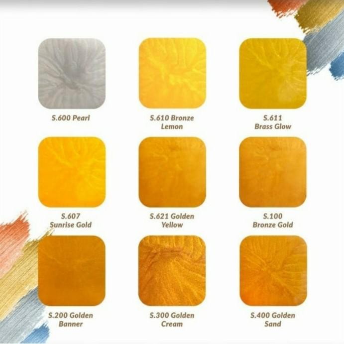 [Expert] Cat Aga Pearlescent / Emas/ Gold / Metalik / Metallic 100cc