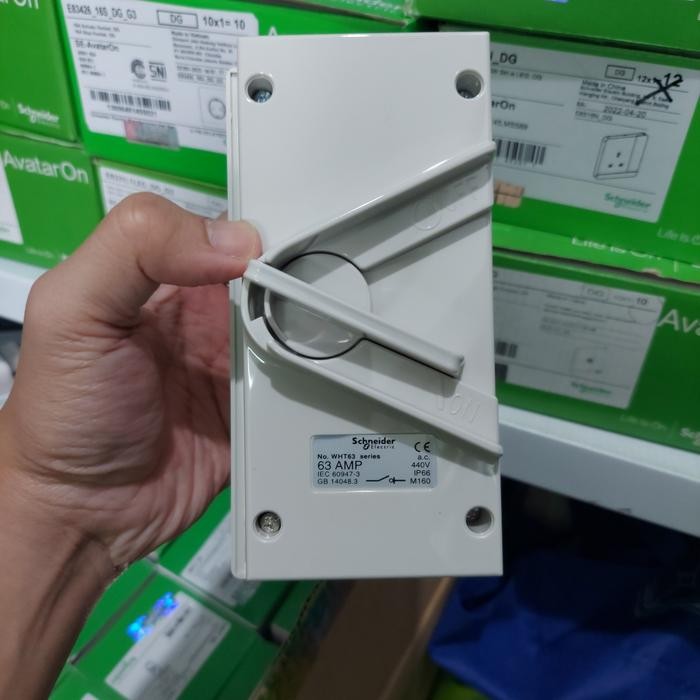 Mantab Isolator Switch 3P 63A Wht63Gy