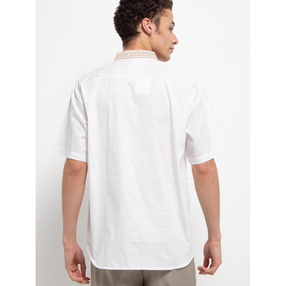 Adikusuma By Arjuna Weda Koko Pria Muslim Motif Ukel Ukir - Regular Fit Bahan Katun Lengan Pendek