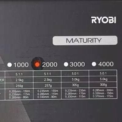 Reel Ryobi Maturity 2000 #Gratisongkir