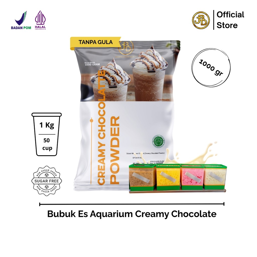 

Creamy Chocolate Powder 1Kg untuk Es Aquarium Rasa Coklat Susu | JBD