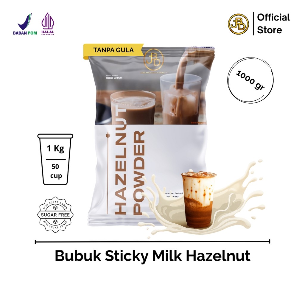 

Hazelnut Powder 1Kg Sticky Milk Rasa Kacang Modern | JBD