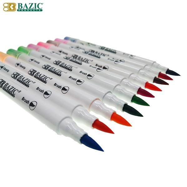 

bazic dual tip brush pen set 48 colors kode 171