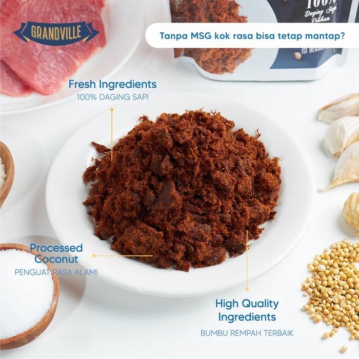 

Grandville Abon Crunchy Sapi Ayam Ikan 100gr / GRANDVILLE FLOSS 100 gr