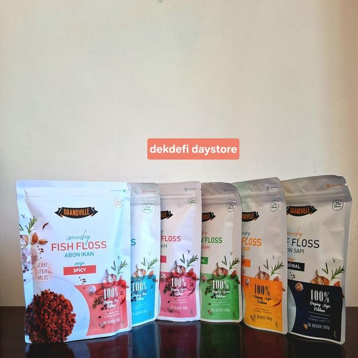 

grandville abon sapi original spicy abon ayam