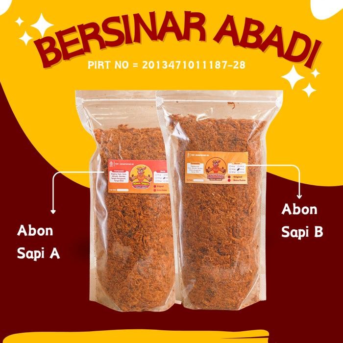

ABON SAPI SUPER ORIGINAL & PEDAS UKURAN 1/2KG