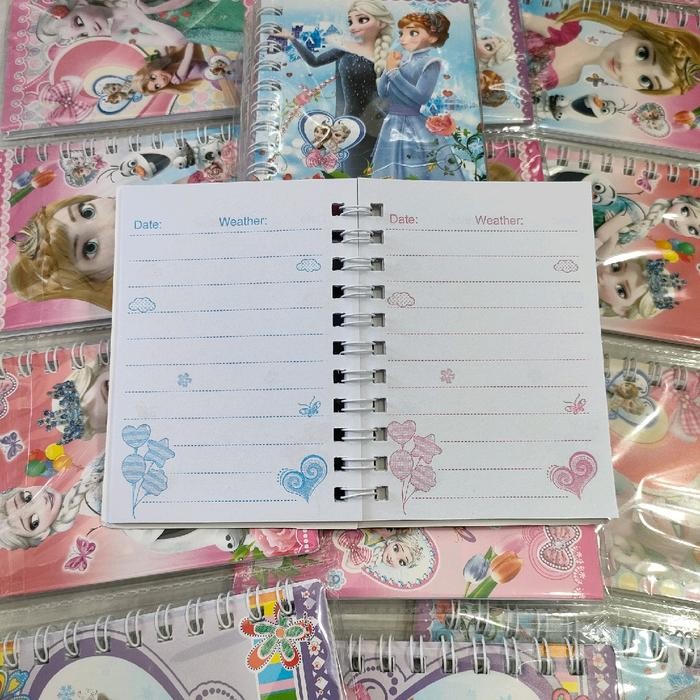 

12Pc Buku Binder Notebook Mini Paper Stationery Kertas Kode 1080