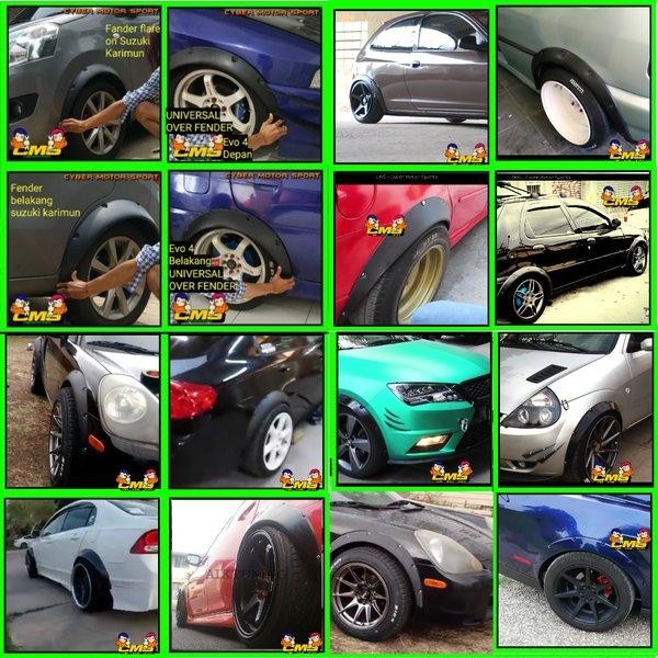 Termurah Fender lips universal. over fender universal. fender flares.