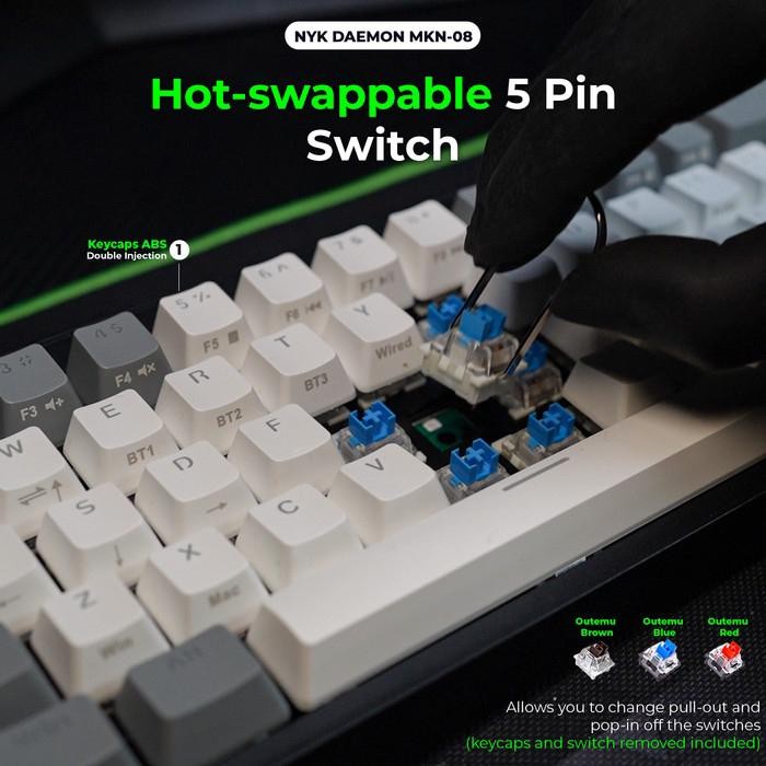 [Expert] NYK MKN08 Keyboard Mechanical NYK Nemesis DAEMON MKN-08 MKN 08