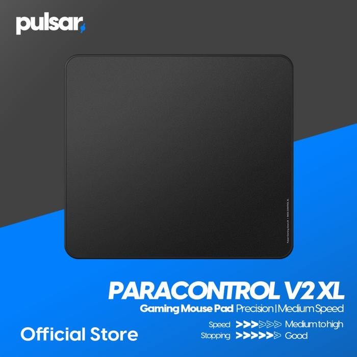 [Expert] PULSAR PARACONTROL XL V2 ( MEDIUM SPEED ) MOUSEPAD GAMING BLACK