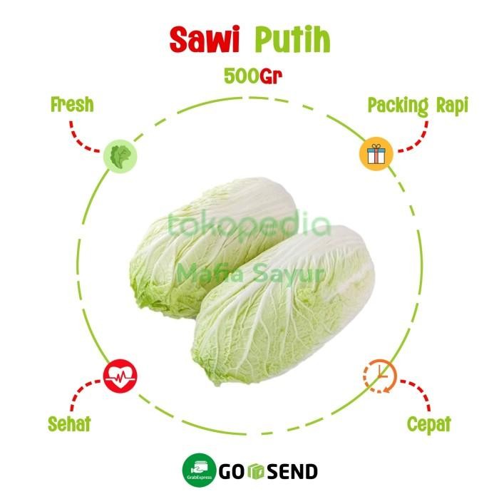 

(Allthebest) SAWI PUTIH FRESH / CHINESE CABBAGE / SAYUR SAYURAN SEGAR - 250Gr
