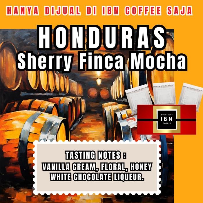 

KOPI ARABICA HONDURAS SHERRY FINCA MOCHA COFFEE 50GR - BY IBN COFFEE - BEANS 50G