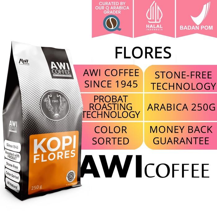 

AWI COFFEE FLORES BAJAWA 250GR SPECIALTY ARABICA ROASTED COFFEE BIJI & BUBUK KUALITAS EKSPOR