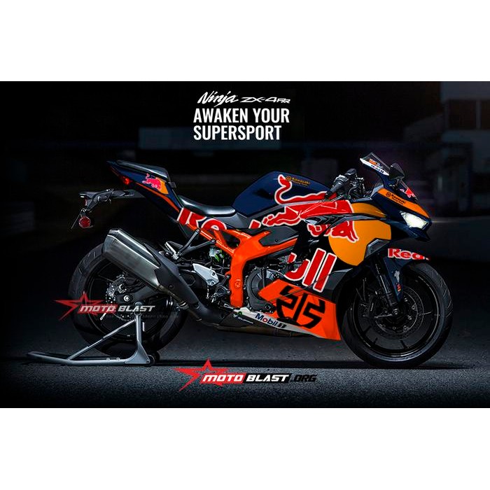

Terlaris Decal Stiker Zx4Rr Livery Bullred Full Body Motoblast