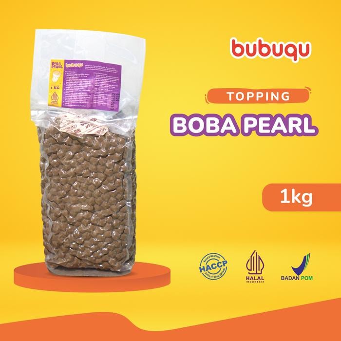 

FREShBgt- Boba Brown Sugar Bubuqu 1 Kg - Topping Minuman Tapioca Pearl / Bubble