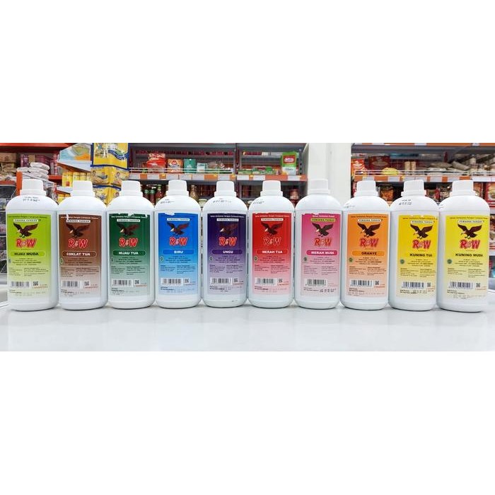 

FREShBgt- Pewarna Makanan R&W Rajawali 750ml / 1 Kg Sumbo RW 750 ml