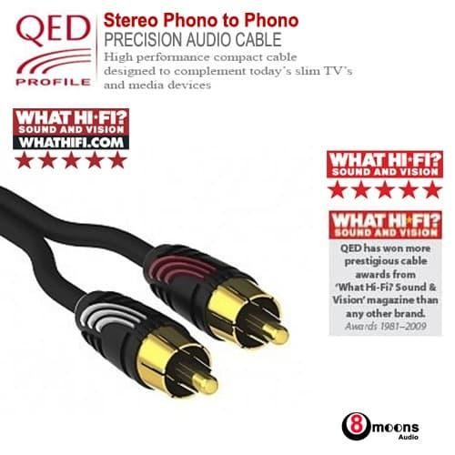 Qed File Stereo Phono To Phono Interconnect Kabel 1 Meter