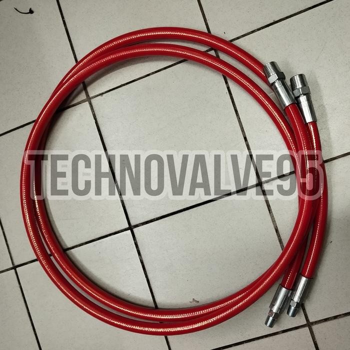 CNG HOSE 1/4 X 1.5M X 1/4 X 1/2 MB / CNG HOSE HH PRESSURE 5000PSI SELANG GAS