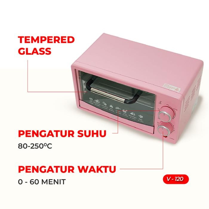 TERBARU HOOPE Oven Listrik oven listrik low watt Electric Oven 400W Low watt Garansi 1 Tahun