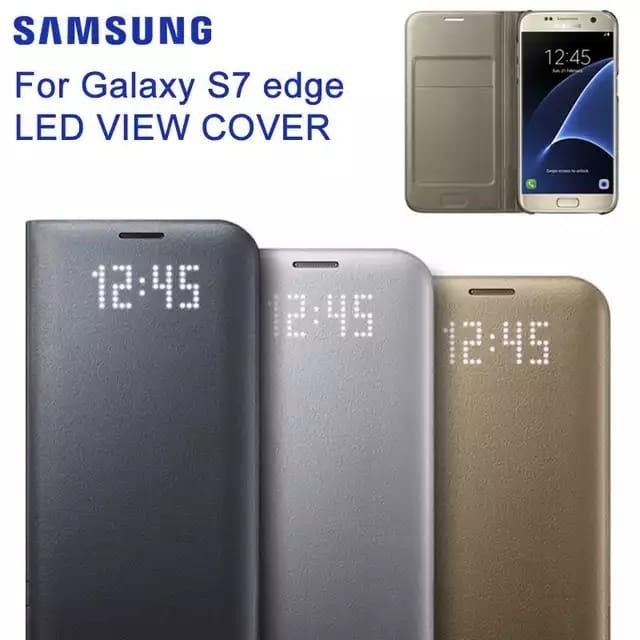 SAMSUNG GALAXY S7 EDGE LED VIEW S ORIGINAL FLIP COVER BOOK HARD CASE Casemee