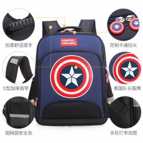 

Tas Anak Sekolah SD Laki Laki Kter Captain America Anti air