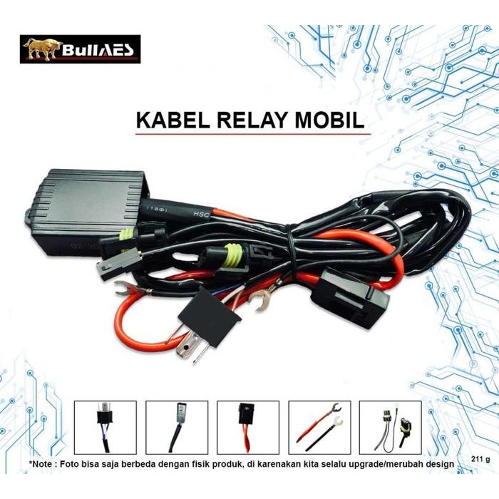 [Allthebest] Kabel SET Relay SEKRING Hid LED BILED Mobil Merk AES