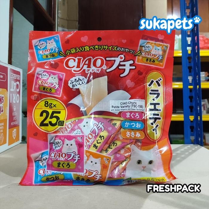 Ciao Churu Petite Variety Snack Kucing 25x8gr
