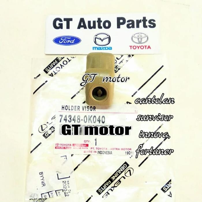 cantolan holder sunvisor innova / fortuner