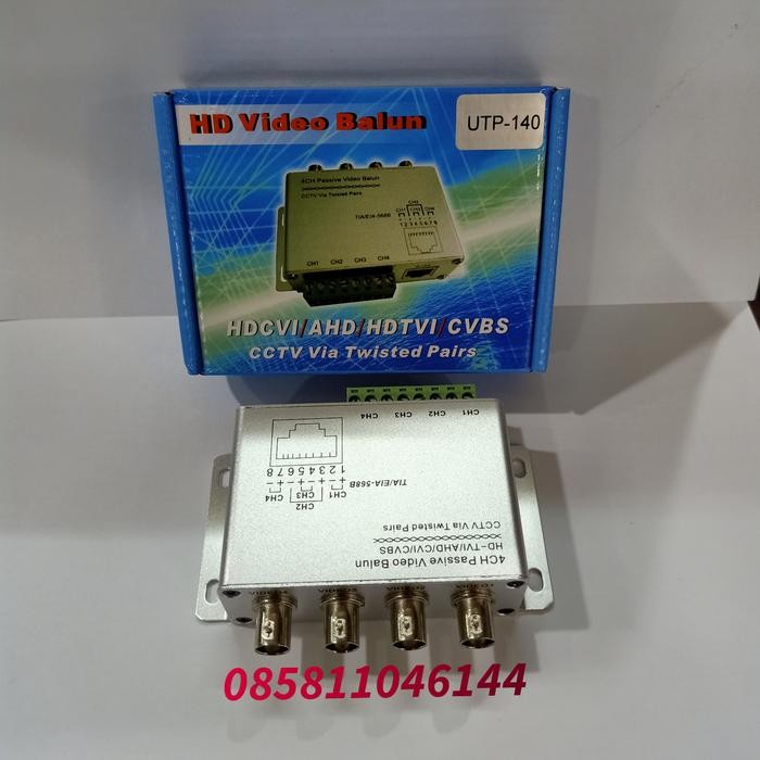 Video Balun 4 Channel - Video balun 4 ch - UTP transceiver