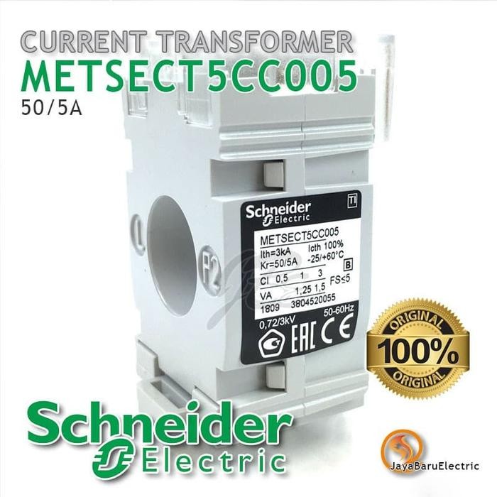 Current Transformer CT SCHNEIDER 50A 50/5A METSECT5CC005