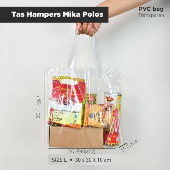 PREORDER Tas Hampers Mika Bening Tas Mika PVC Bening