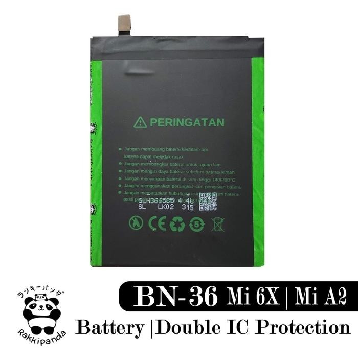 Baterai Xiaomi Mi 6X Mi6X Xiaomi Mi A2 MiA2 Androidone BN36 Double IC