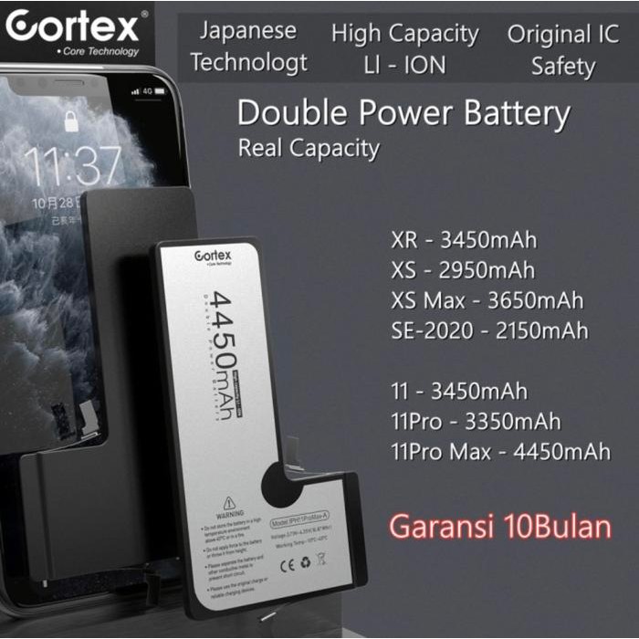 Battery baterai cortex iPhone SE 2020/xr/xs/11/12 pro max ori apple ic