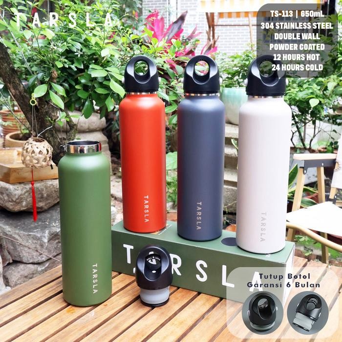 Botol Termos TS113 Vacuum Fla Tumbler ainless eel 650 ml Tahan Es Batu Dingin 24 Jam