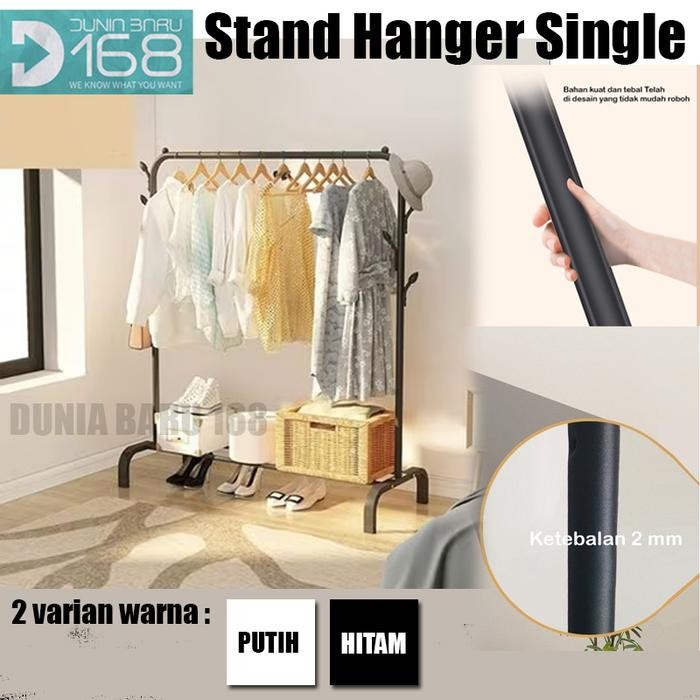 Rak Baju Besi/ and Hanger Gantungan Baju Besi/ Tiang Gantungan unik