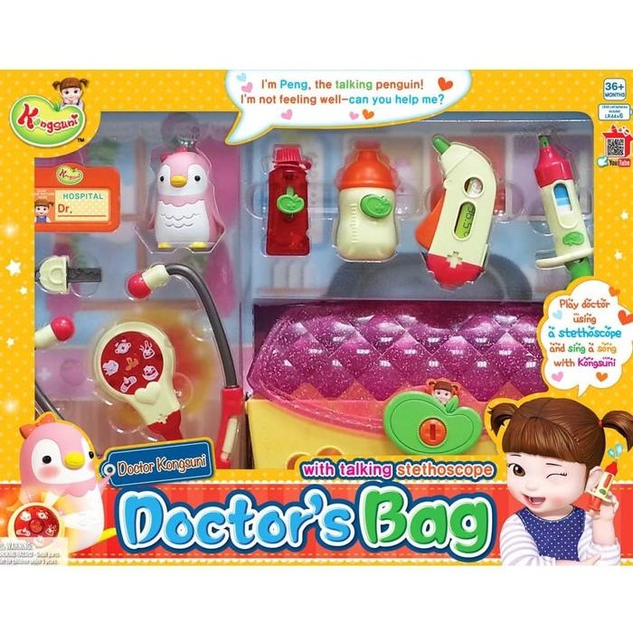KONGSUNI DOCTOR KONGSUNI DOCTOR'S BAG WITH TALKING STETHOSCOPE