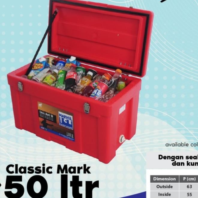 Cooler box 50 liter Besar cool coolbox ice es pendingin ikan penyimpan Kode 774
