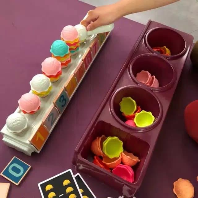 Top bright math ice cream cart - mainan edukasi - mainan ice cream